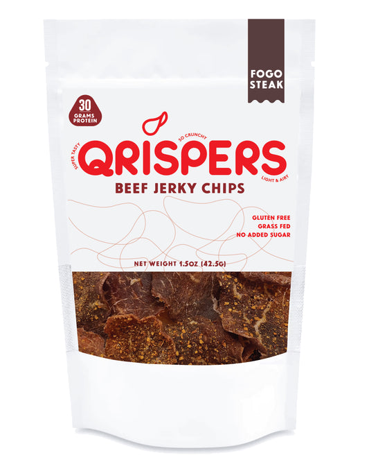 an image of Qrispers Fogo Steak flavor package