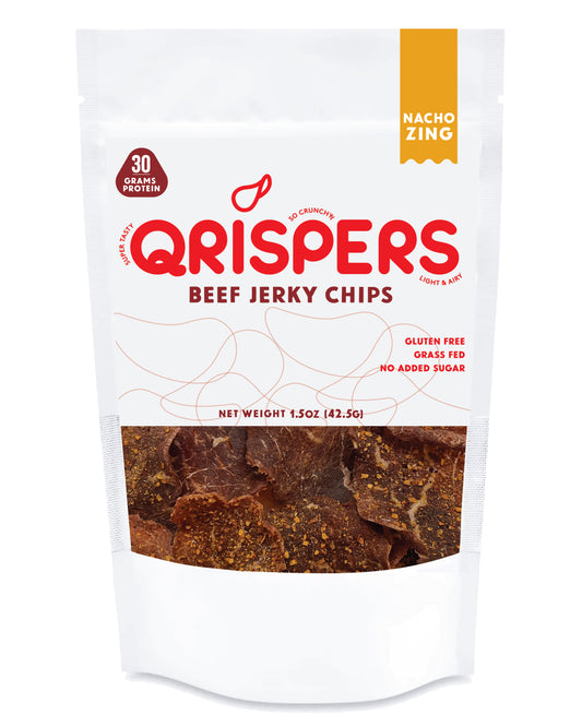 an image of Qrispers Nacho Zing flavor package